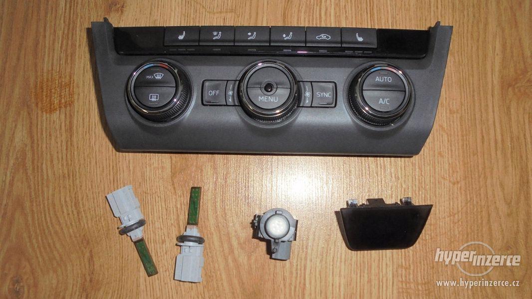 panel ovládání topení Climatronic Škoda Octavia III - foto 1