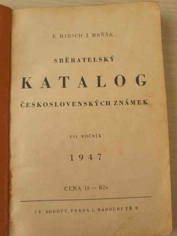 Katalog známek Československa 1947 (Hirsch, Mrňák)  - foto 2