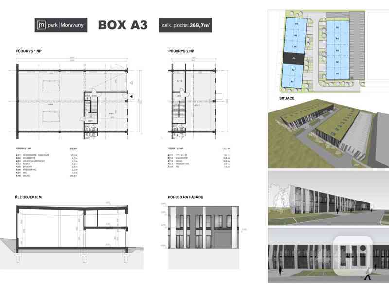 Prodej podnikatelského boxu č. A4 v JM Park Moravany - foto 6