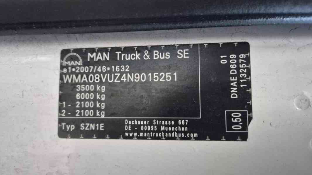 MAN TGE 3.140 4X2F SB valníkový s boční shrnovací plachtou - foto 9