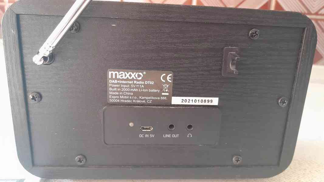 Maxxo DT02 - internet. rádio, DAB+, FM a Bluetooth - foto 2