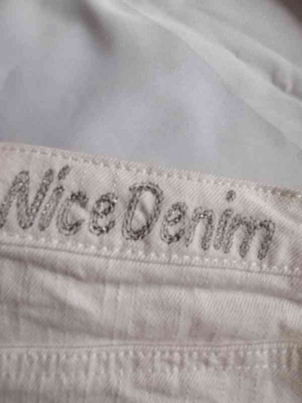 Dámská bílá džínová minisukně, vel. XS - foto 8