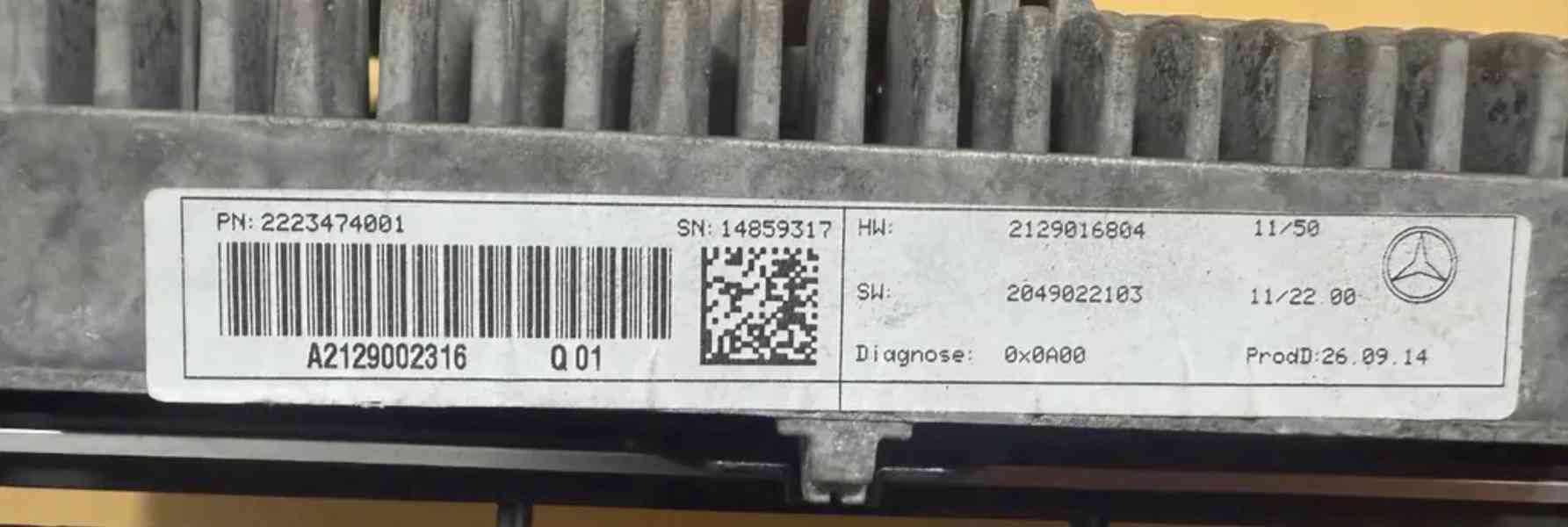 MERCEDES W212 A2129002316 Displej navigace - foto 2