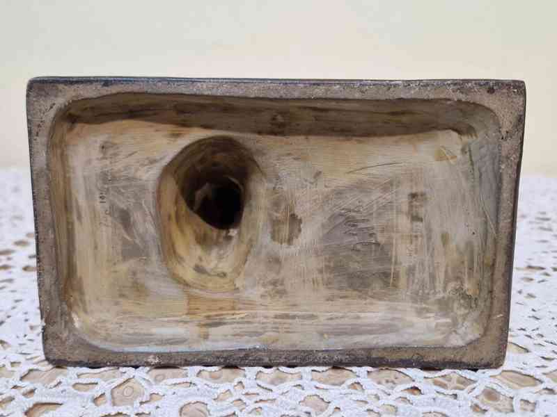 Krásná keramická plastika pták Marabu VDK Bechyně - foto 10