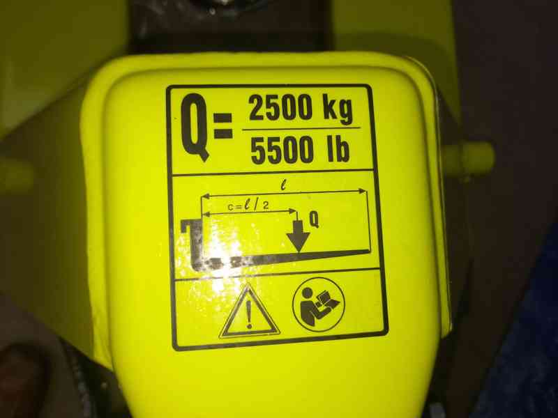 Paletový vozík  GS zn. Pramac/Lifter - délka ližin 1 150 mm  - foto 5