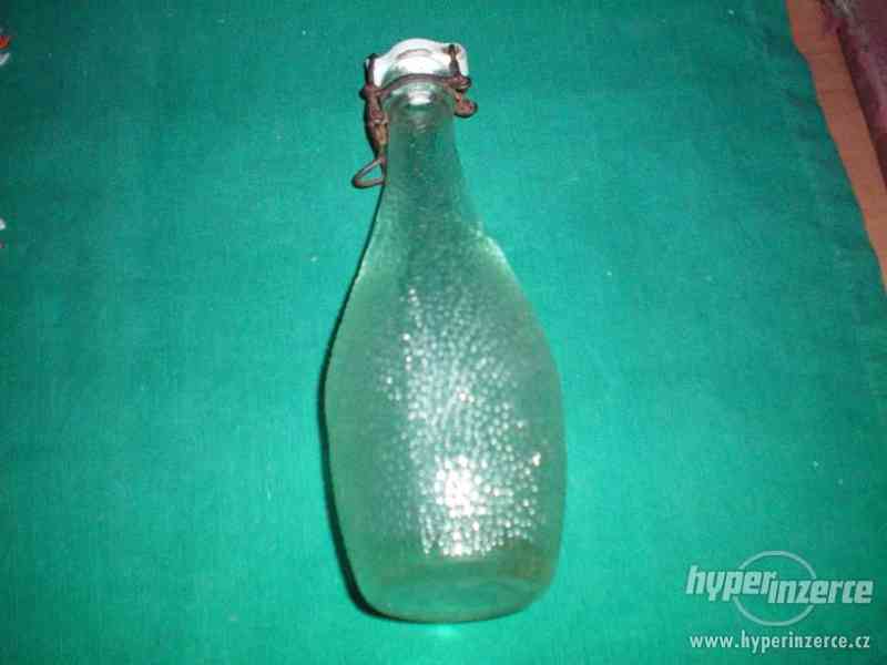Starožitné sodovkové láhve  s porcelánovou zátkou - foto 4