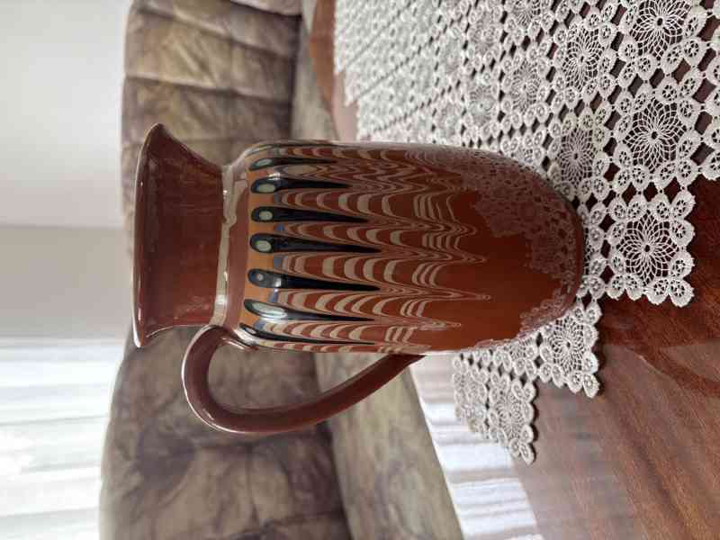 Keramický džbán na víno s kalíšky - foto 2