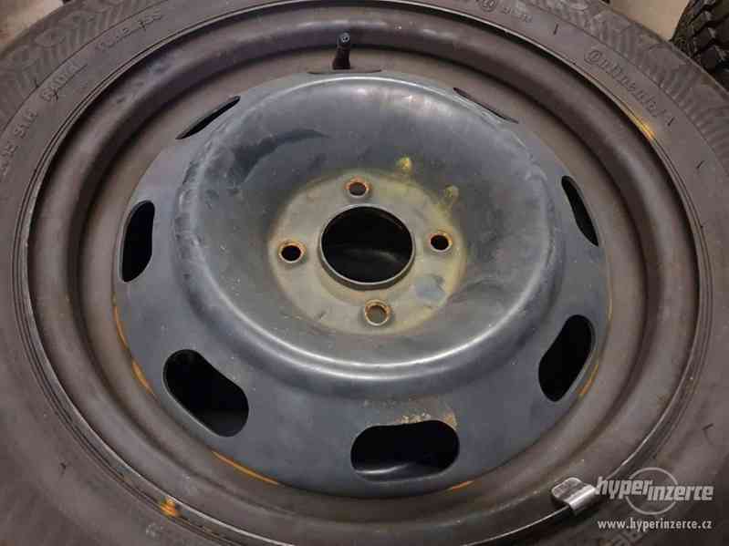 Plechove disky orig. Peugeot citroen s pneu conti 4x108 6jx1 - foto 2
