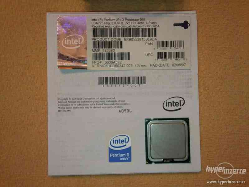 Intel Pentium D 915 - bazar - Hyperinzerce.cz