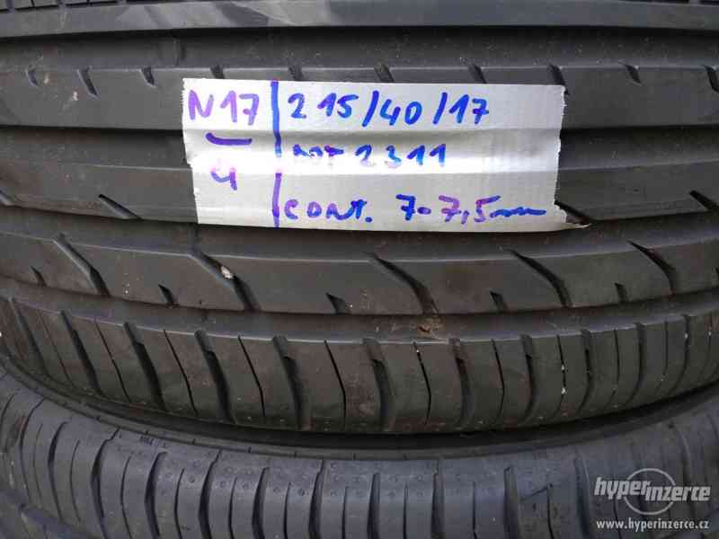 Sada letních pneu Continental 215/40/17 - 7-7,5mm - foto 2