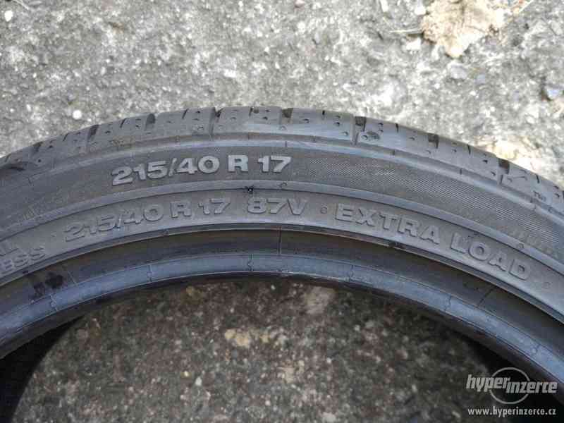 Sada letních pneu Continental 215/40/17 - 7-7,5mm - foto 4