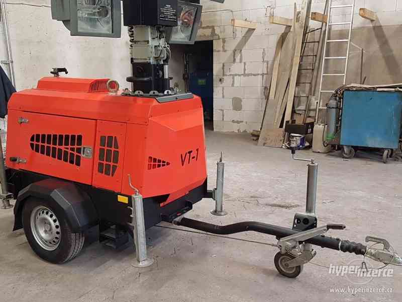 GENERÁTOR 10kW DIESEL + OSVĚTLOVACÍ MOBILNÍ VĚŽ - včetně SPZ - foto 7