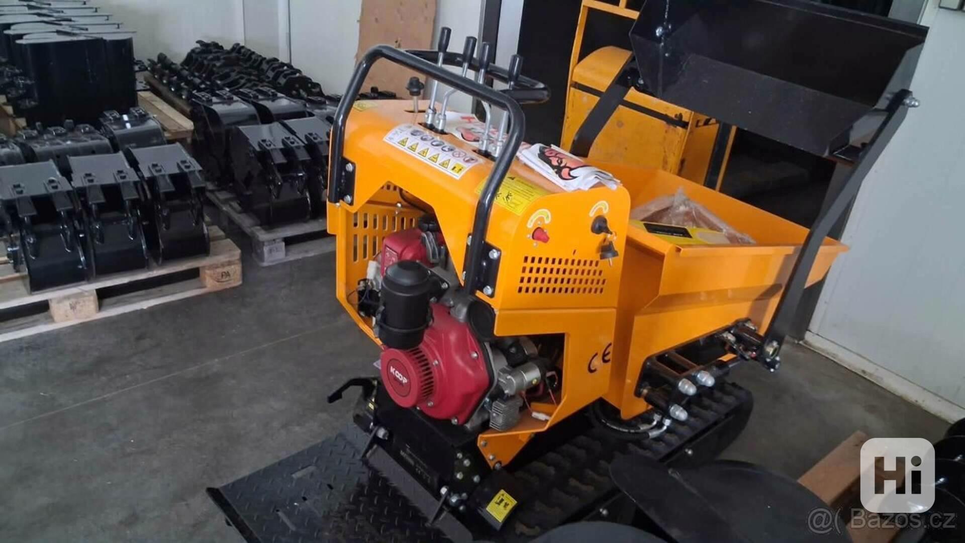 mini dumper -zt500 s hydraulickým sklápěním – Naftový motor  - foto 1