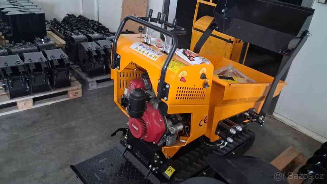mini dumper -zt500 s hydraulickým sklápěním – Naftový motor  - foto 6