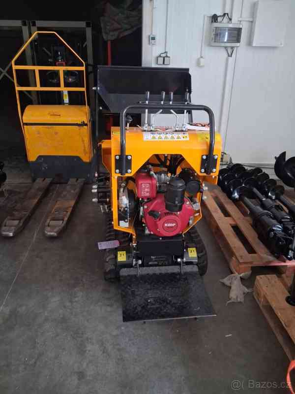 mini dumper -zt500 s hydraulickým sklápěním – Naftový motor  - foto 3