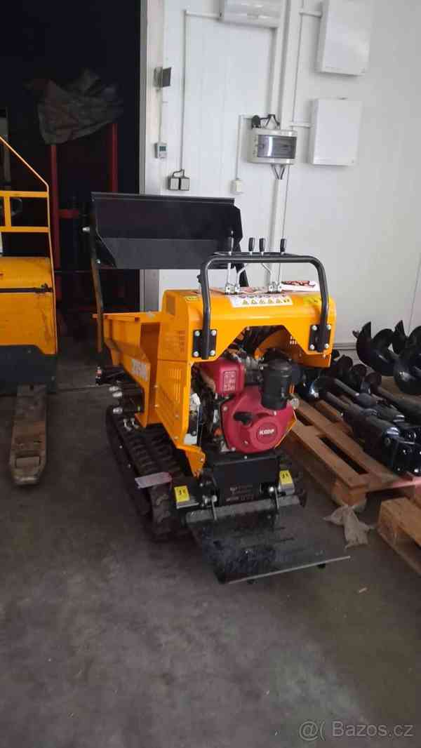 mini dumper -zt500 s hydraulickým sklápěním – Naftový motor  - foto 5