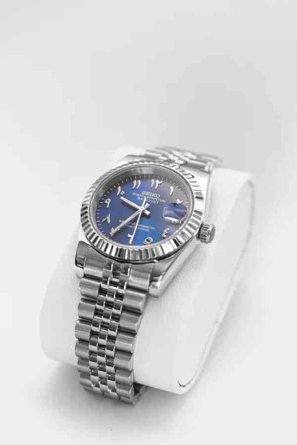 Hodinky SeikoMod Datejust Arabic Blue - foto 6