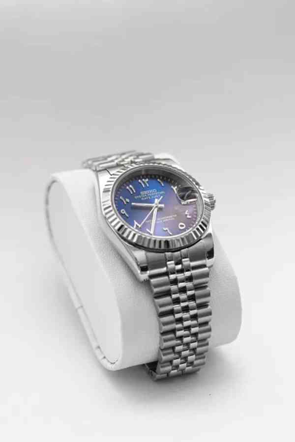 Hodinky SeikoMod Datejust Arabic Blue - foto 3