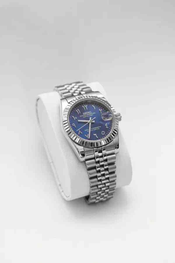 Hodinky SeikoMod Datejust Arabic Blue - foto 5