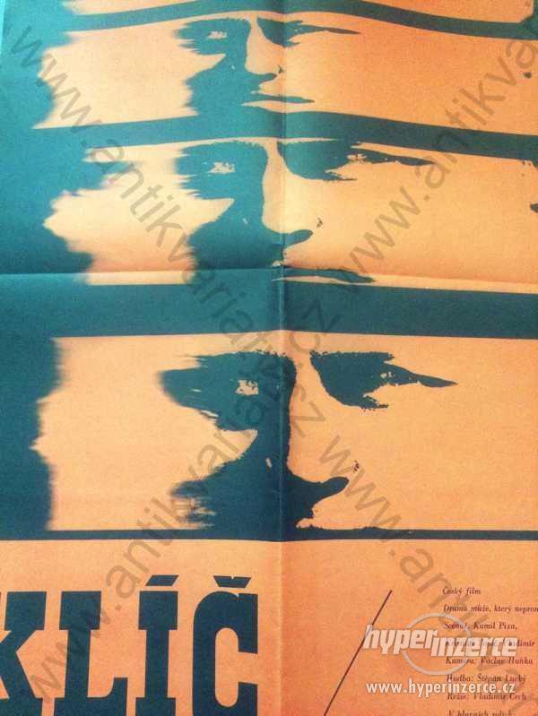 Klíč film plakát Štefan Theisz 1971 83x58cm - foto 1