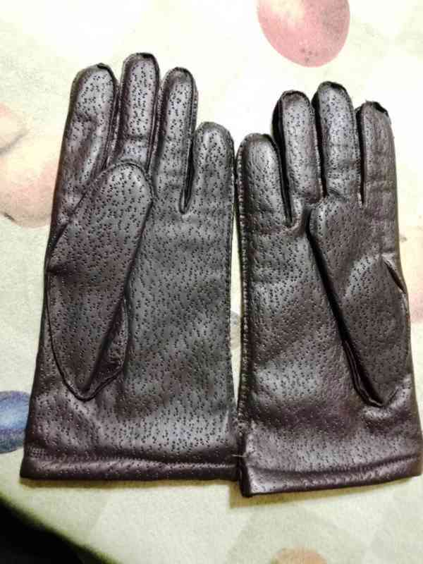 Prodám pánské kožené rukavice vel. 7 - foto 1