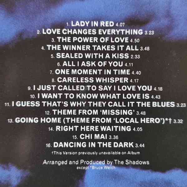 CD - THE SHADOWS / Shadows In The Night - foto 2