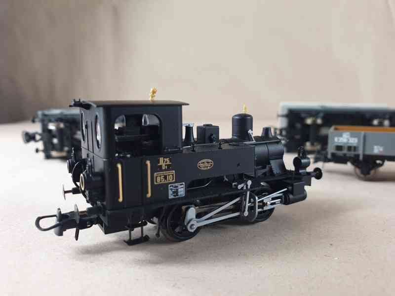 H0 Roco 61458 Kaiserzeit, souprava parní lokomotivy a vagónu - foto 5