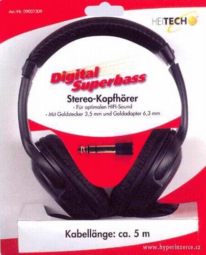 Digitální stereo sluchátka – superbasová   9001309 - foto 1