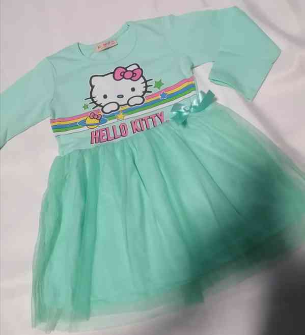 Dětské šaty Hello Kitty, s dl. rukávem, 4 vel.  - foto 9