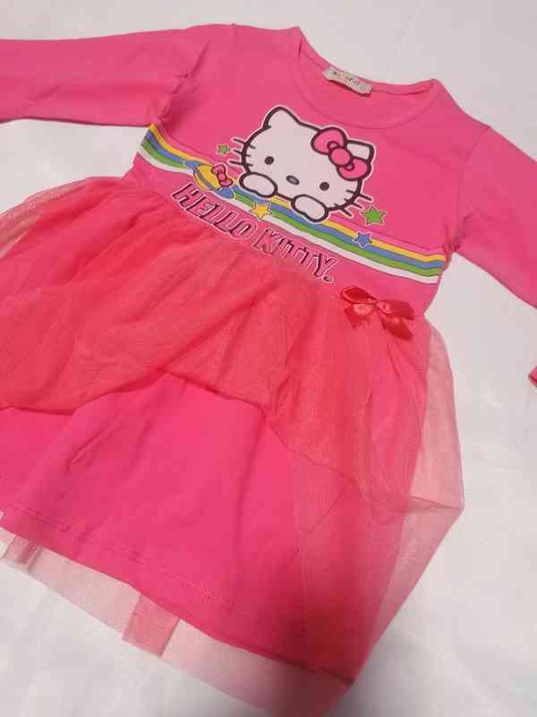 Dětské šaty Hello Kitty, s dl. rukávem, 4 vel.  - foto 8