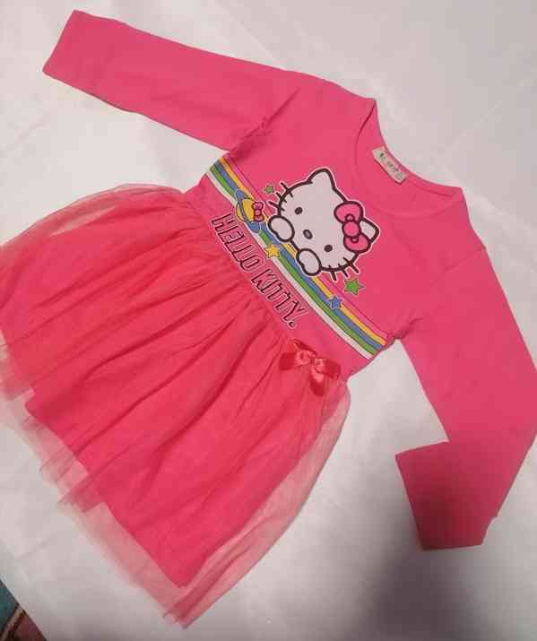 Dětské šaty Hello Kitty, s dl. rukávem, 4 vel.  - foto 3