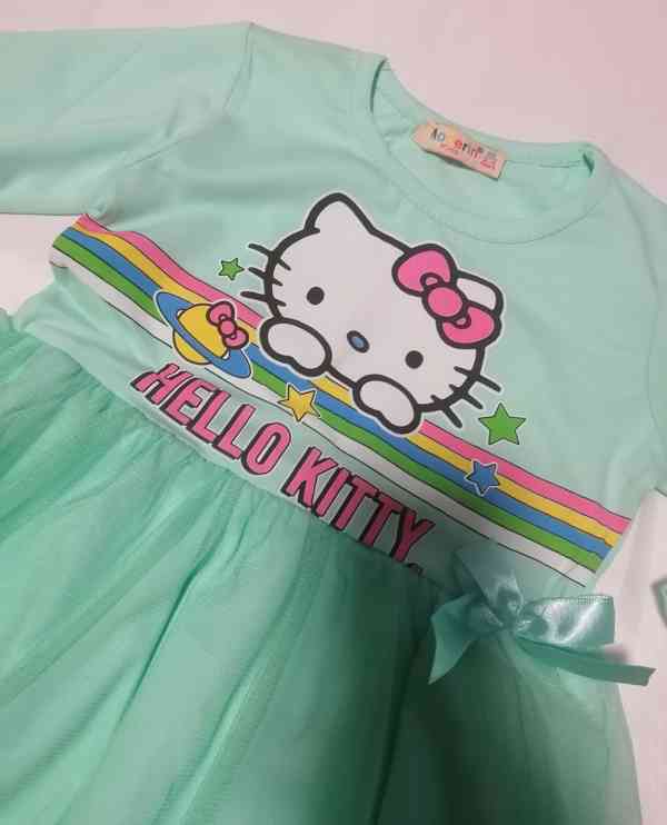 Dětské šaty Hello Kitty, s dl. rukávem, 4 vel.  - foto 10