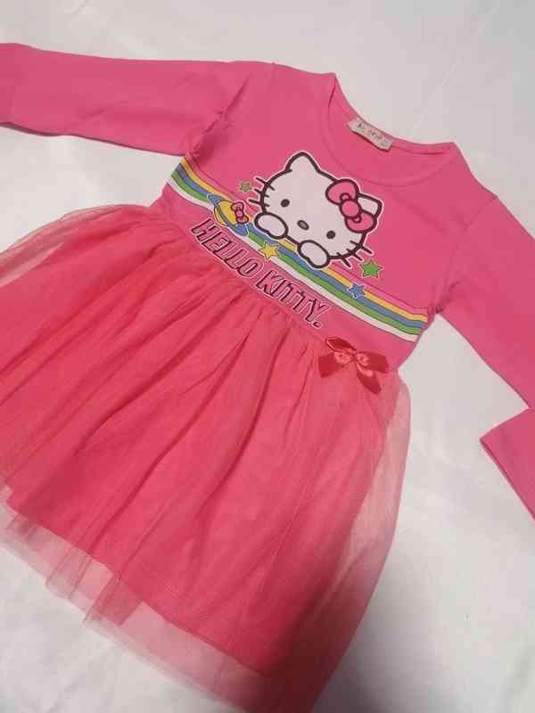 Dětské šaty Hello Kitty, s dl. rukávem, 4 vel.  - foto 6