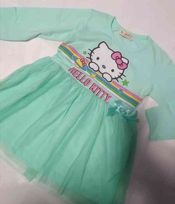 Dětské šaty Hello Kitty, s dl. rukávem, 4 vel.  - foto 12