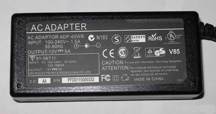 Napájecí zdroj 60W, 12V/5A - foto 3