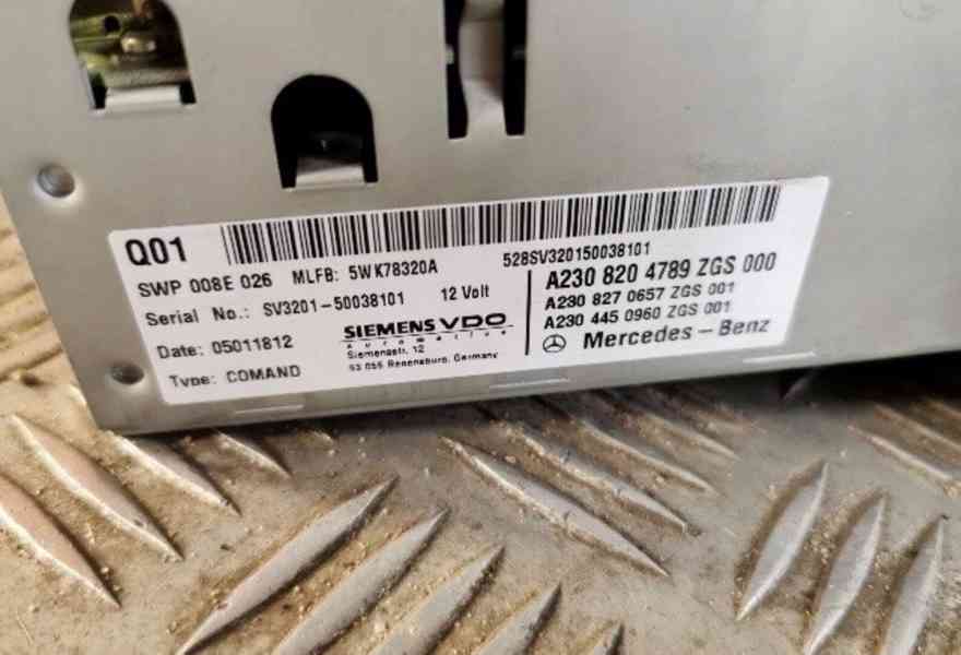 NAVIGACE R230 SL 55 AMG COMAND 2.0 A2308202589 - foto 3
