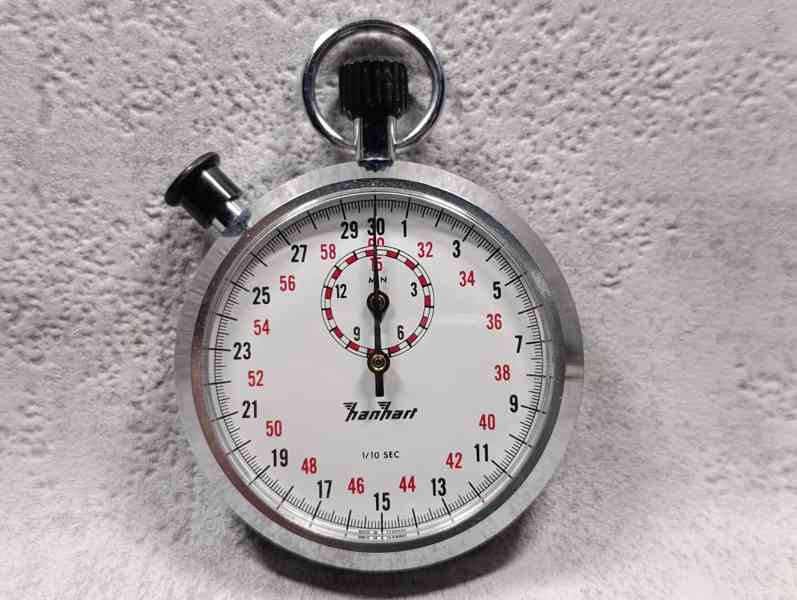 Staré kapesní německé stopky HANHART - foto 4