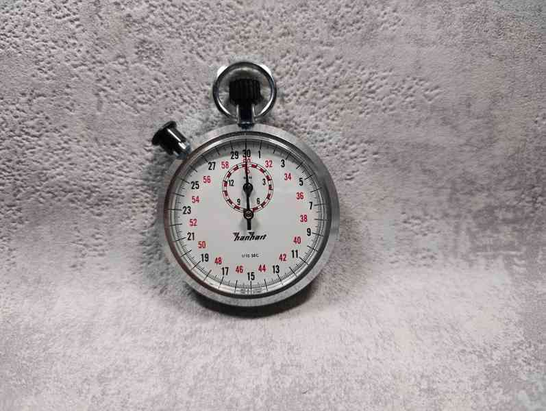 Staré kapesní německé stopky HANHART - foto 3