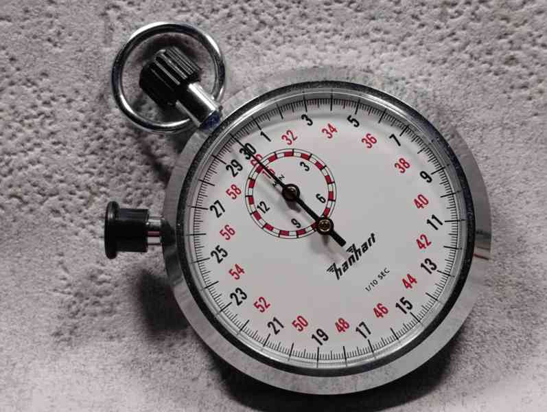 Staré kapesní německé stopky HANHART - foto 13