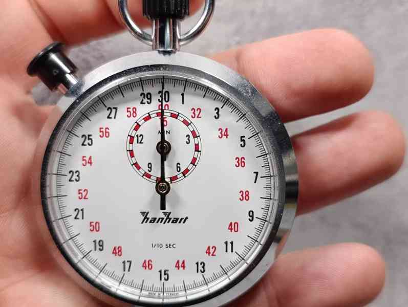 Staré kapesní německé stopky HANHART - foto 2