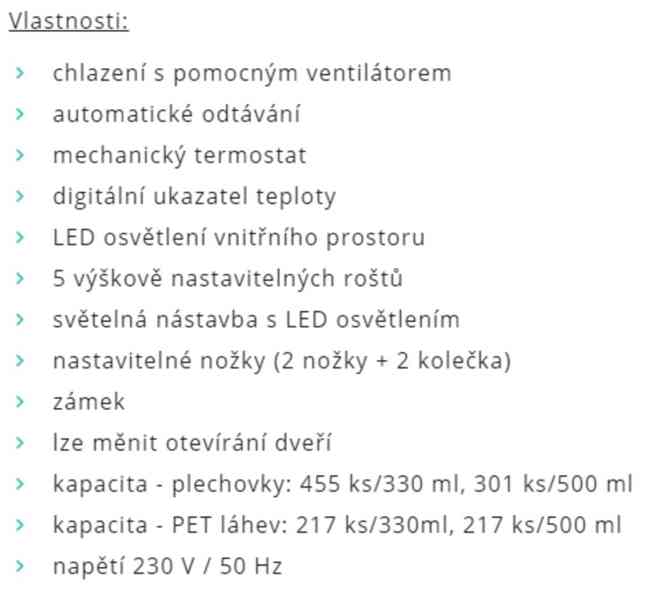 PROSKLENÁ LEDNICE FSC 1380 - foto 3