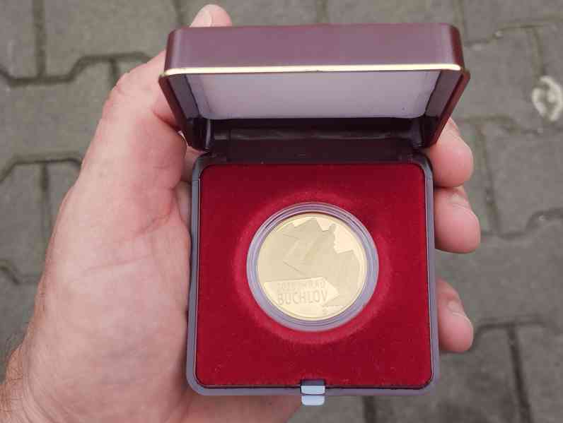 Zlatá mince Hrad Buchlov, PROOF + certifikát a etue - foto 12