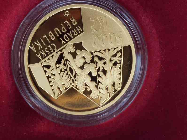 Zlatá mince Hrad Buchlov, PROOF + certifikát a etue - foto 10