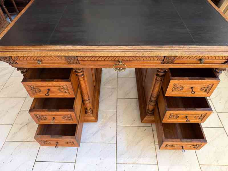 Starožitný pracovní stůl Henri II.  - foto 8