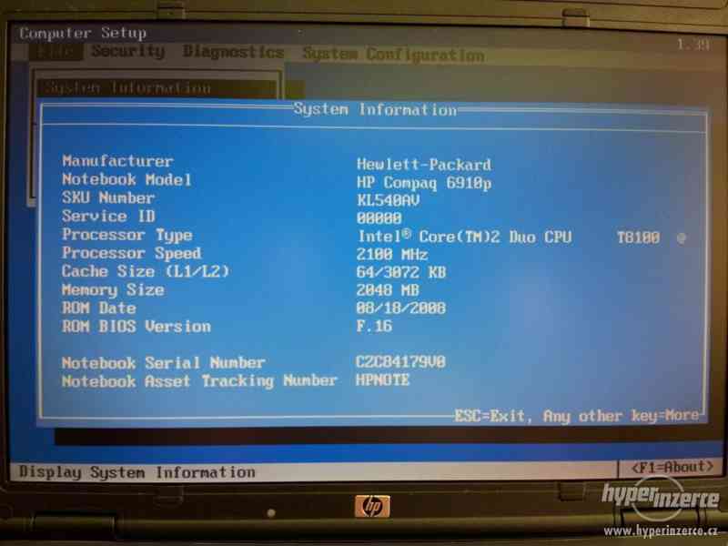 HP 6910p - foto 2