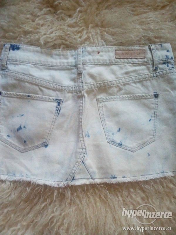 Riflová mini sukně zn. Amisu Jeans,vel.XS(34) - foto 2