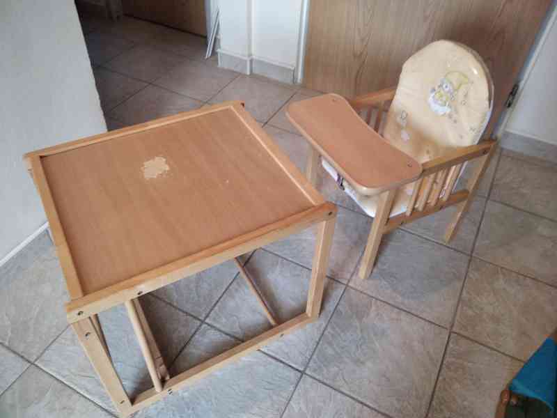 Dětská jídelní stolička - stolek - foto 2