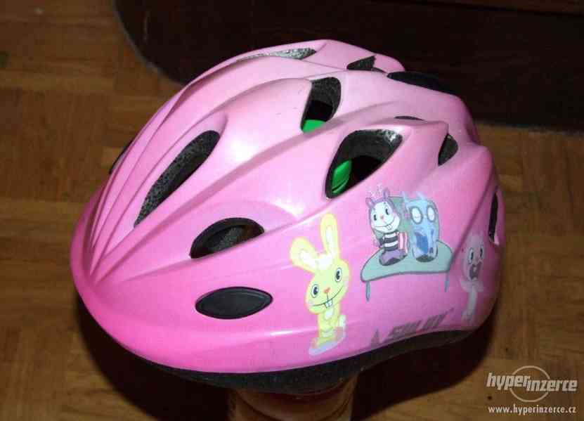 Dívčí dětská cyklistická helma ( přilba na kolo ) Sulov S - foto 1