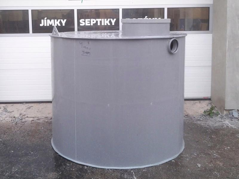 Retenční nádrž na dešťovou vodu, jímka, septik, žumpa - 4m3 - foto 1
