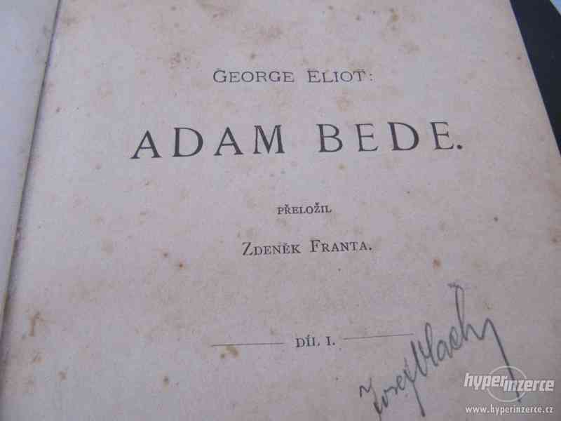 Kniha starožitná ADAM BEDE George Eliot I.+II. díl - foto 2